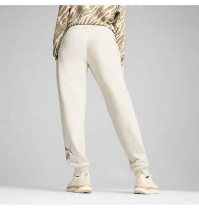 Штаны женские Puma Ess+ Animal Pants Fl Beige 681496-87