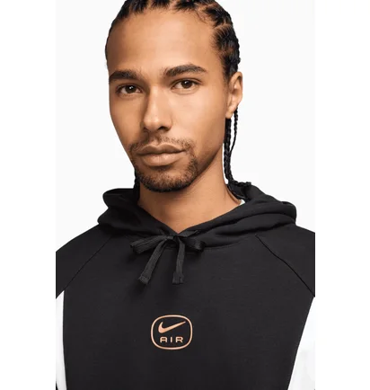 Худі чоловіче Nike Nsw Sw Air Po Hoody Flc Bb Black HM0175-010