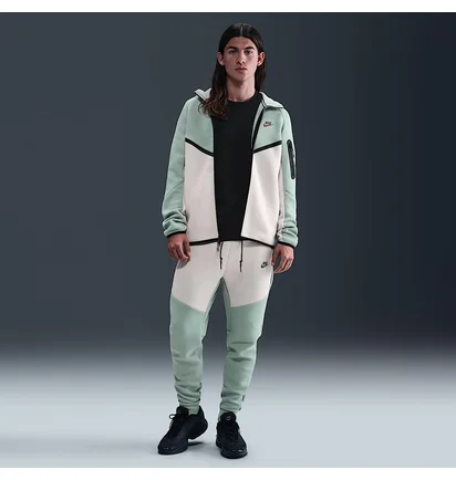 Толстовка мужская Nike Tech Fleece Fz Wr Olive/White HV0949-020