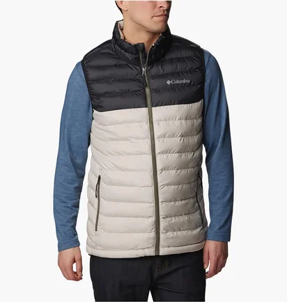 Жилетка чоловіча Columbia Powder Lite Vest Beige/Black 1748031278