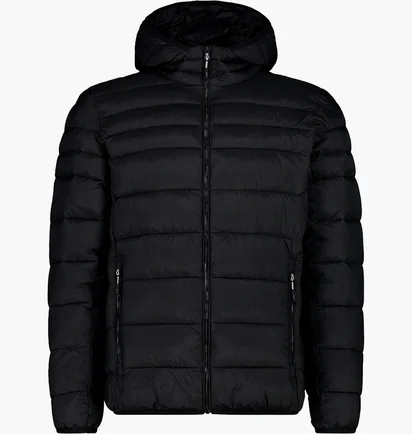 Пуховик мужской CMP Jacket Fix Hood Nylon Cire Black 34K2807-U901
