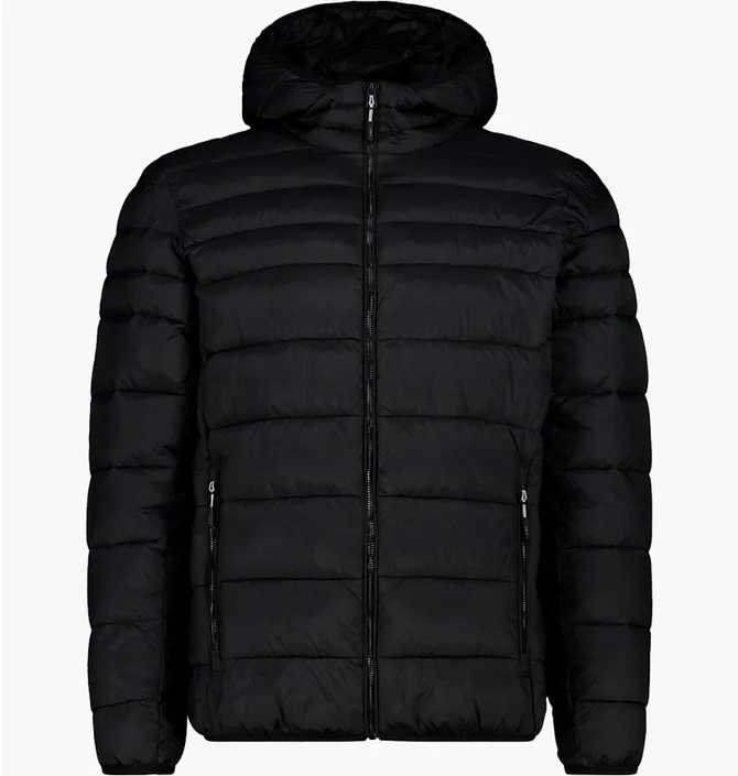 Пуховик мужской CMP Jacket Fix Hood Nylon Cire Black 34K2807-U901