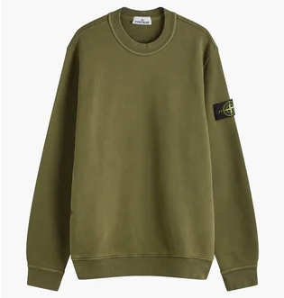 Свитшот мужской Stone Island Garment Dyed Crew Sweatshirt Musk Olive 811561241-V0159