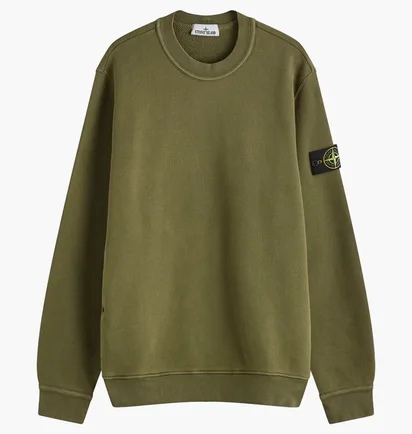 Світшот чоловічий Stone Island Garment Dyed Crew Sweatshirt Musk Olive 811561241-V0159