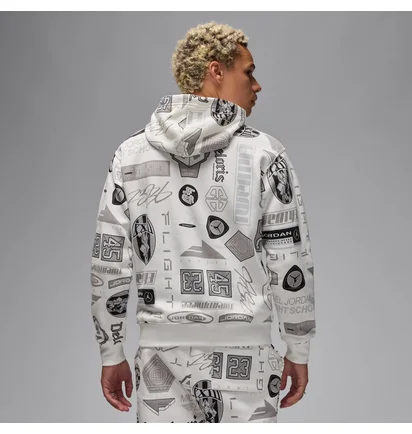 Худи мужское Air Jordan M Ess Aop Flc Po White HM7254-133