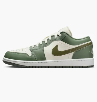 Кроссовки мужские Air jordan 1 Low MenS Shoes Green/White 553558-300