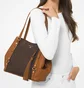 Сумка жіноча Michael Kors Carrie Large Logo Shoulder Bag Brown 30F0G1AE3B-BRN-ACORN-23615