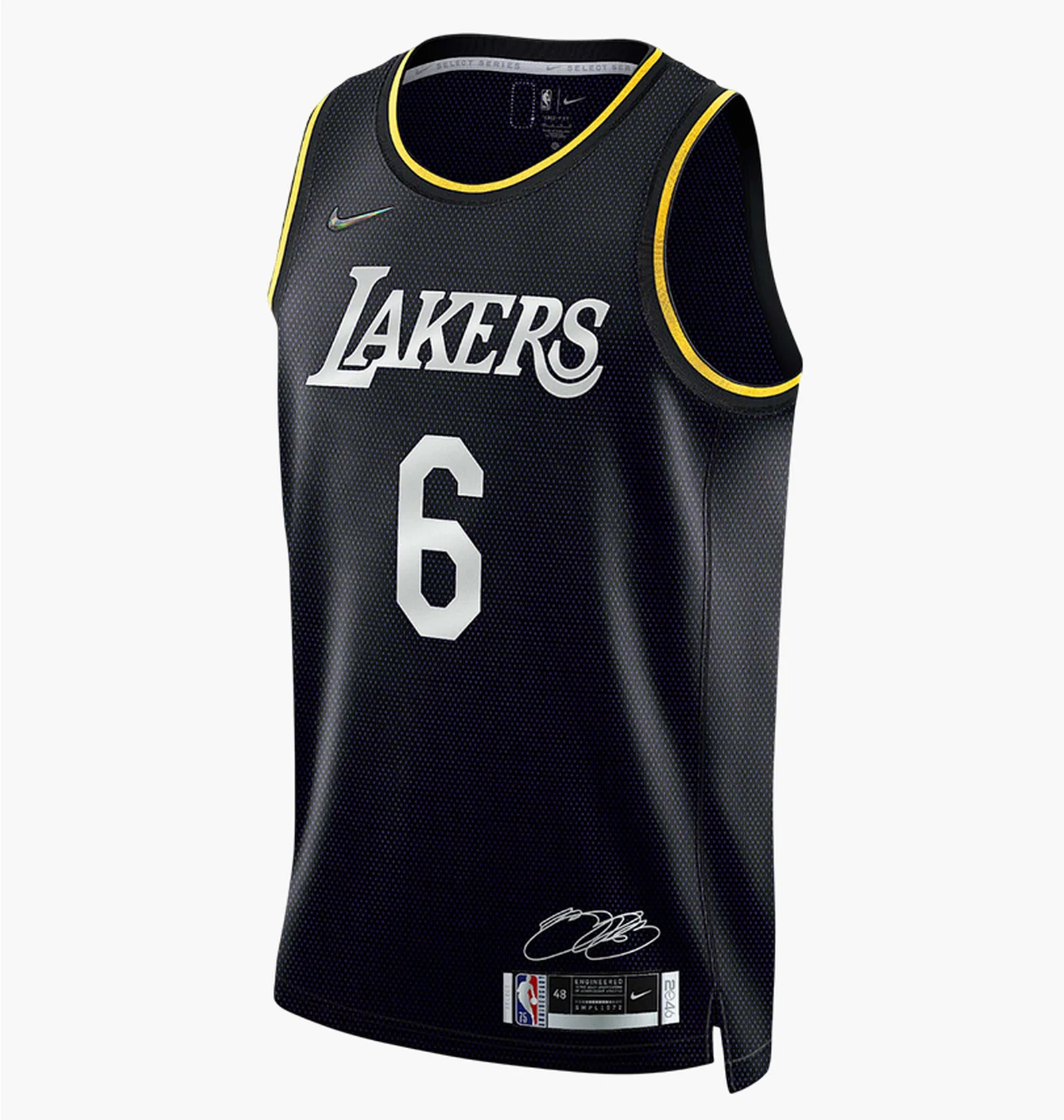 LakersレブロンMVPユニフォーム　ブラック　Ｌ ᐉ Майка мужская Nike Lebron James Los Angeles Lakers Nba Mvp