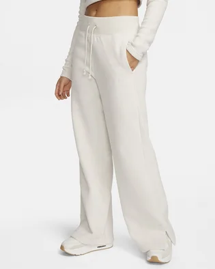 Штани жіночі Nike Sportswear Phoenix Plush High-Waisted Wide-Leg Cozy Fleece Pants White FN3622-104