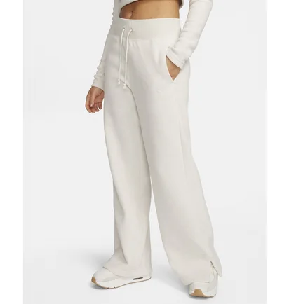 Штаны женские Nike Sportswear Phoenix Plush High-Waisted Wide-Leg Cozy Fleece Pants White FN3622-104