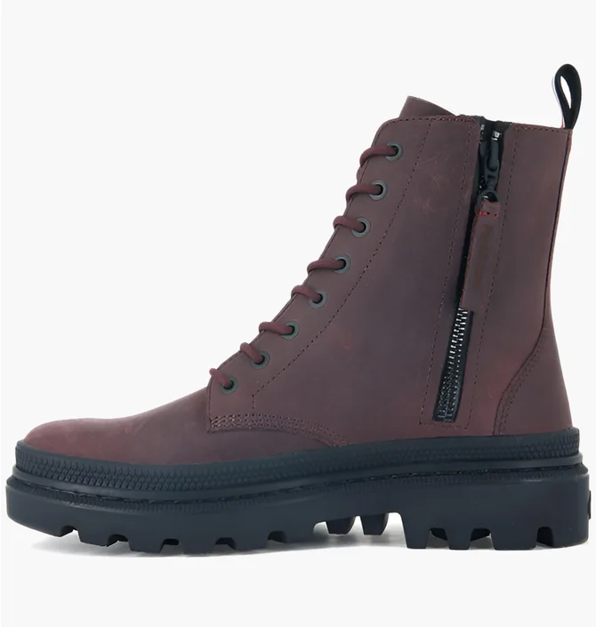 Черевики жіночі Palladium Pallatrooper Off-3 Bordo 77206-215-M
