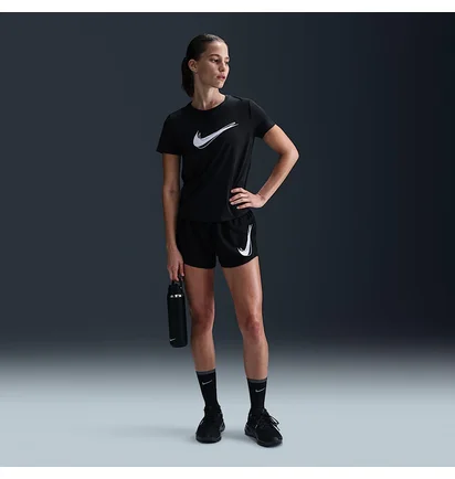 Футболка женская Nike One Swsh Hbr Dri-Fit Ss Black HJ2204-010