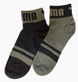 Носки унисекс Puma Combo Black/Green (2 пары) 935318-02