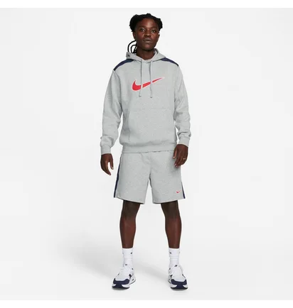 Худи мужское Nike M Nsw Sp Flc Hoodie Bb Grey FN0247-064