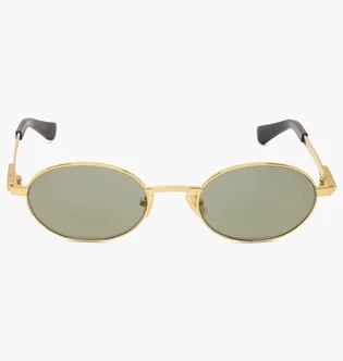 Солнцезащитные очки Bottega Veneta Gold/Green BV1470S-004-52
