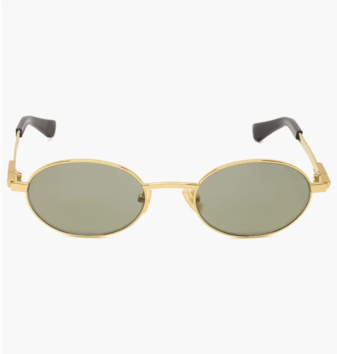Солнцезащитные очки Bottega Veneta Gold/Green BV1470S-004-52