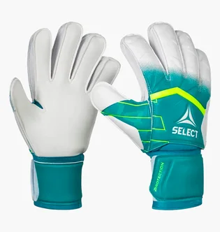 Перчатки вратарские детские Select Goalkeeper 04 White/Turquoise 601042-404
