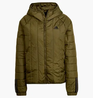 Пуховик женский Adidas W Itavic 3-Stripes Light Olive H65757