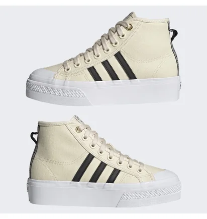 Кеди жіночі Adidas Nizza Platform Mid W Beige H00641