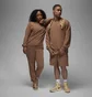 Свитшот унисекс Air Jordan Wordmark Fleece Crew-Neck Sweatshirt Brown FZ3950-223