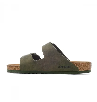Сандалі чоловічі Birkenstock Arizona Syn Desert Dust Thyme Olive 1024550