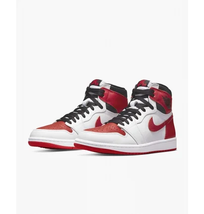 Кросівки чоловічі Air Jordan 1 High Retro Heritage White/Red 555088-161