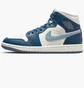 Кроссовки женские Air Jordan Air 1 Mid White/Blue BQ6472-414