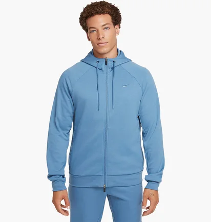 Толстовка чоловіча Nike Primary Dri-Fit Uv Full-Zip Versatile Hoodie Light Blue FZ0967-429