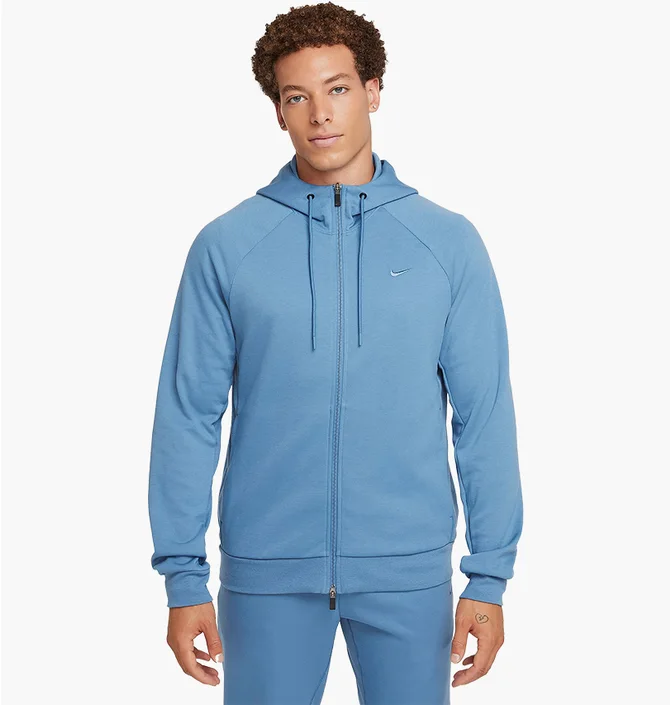 Толстовка чоловіча Nike Primary Dri-Fit Uv Full-Zip Versatile Hoodie Light Blue FZ0967-429