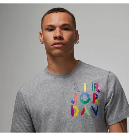 Футболка мужская Air Jordan M J Brand Gfx Ss Crew 4 Grey Dm3078-091