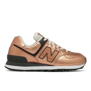 Кросівки жіночі New Balance 574 Metallic/Orange Wl574Px2
