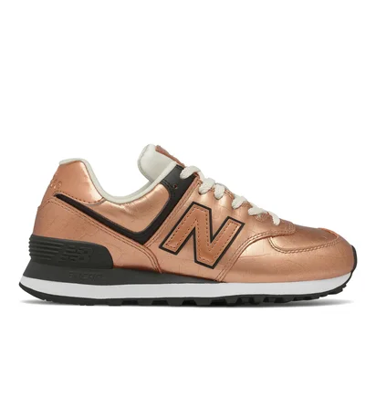 Кросівки жіночі New Balance 574 Metallic/Orange Wl574Px2