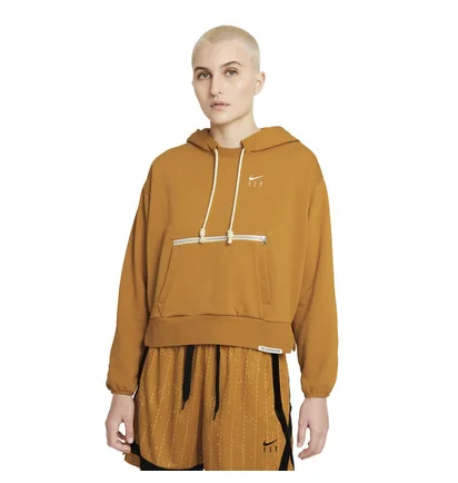 Худи женское Nike Dri-Fit Swoosh Fly Standard Issue Womens Brown DA6483-712
