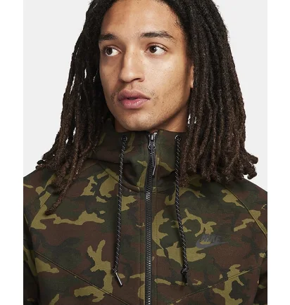 Толстовка чоловіча Nike Sportswear Tech Fleece Og Windrunner Camo/Green FN3929-355
