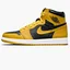 Кроссовки мужские Air Jordan 1 Retro High Og Black/Yellow 555088-701