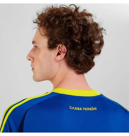Футболка чоловіча Adidas Ukraine 24 Performance Blue IP2175