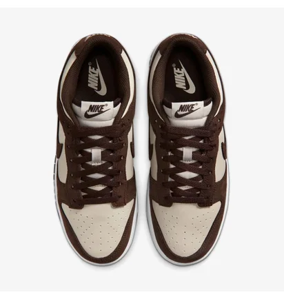 Кроссовки женские Nike Dunk Low Orewood Mini Swoosh Brown/White IO4244-102