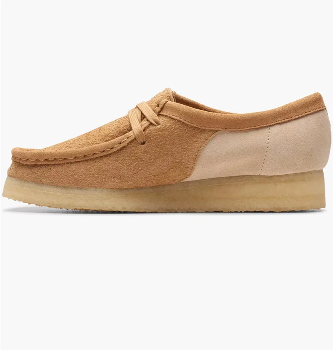 Туфли женские Clarks Wallabee Beige 26176524