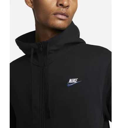 Толстовка чоловіча Nike M Nsw Club Dt Hoodie Fz Bb Black Dq8384-010