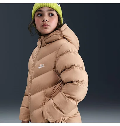 Куртка детская Nike K Nsw Tf Adp Puffer Mid Thigh Beige HJ2722-200