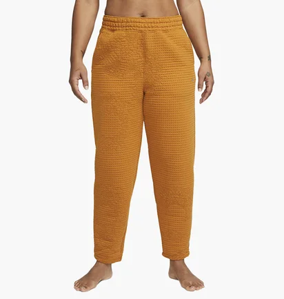Штаны женские Nike Yoga Luxe Fleece Bottom Orange DX5797-754