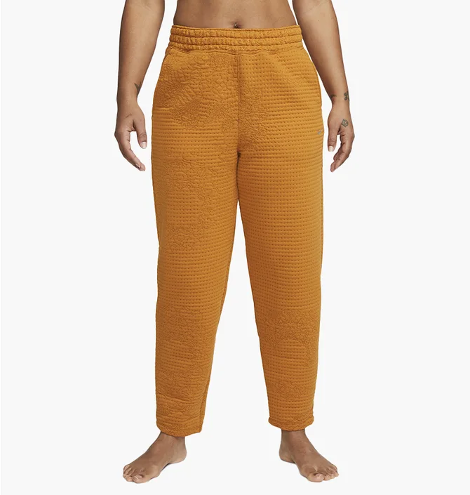 Штаны женские Nike Yoga Luxe Fleece Bottom Orange DX5797-754