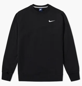 Світшот чоловічий Nike Club Ft Crew Black 637902-010