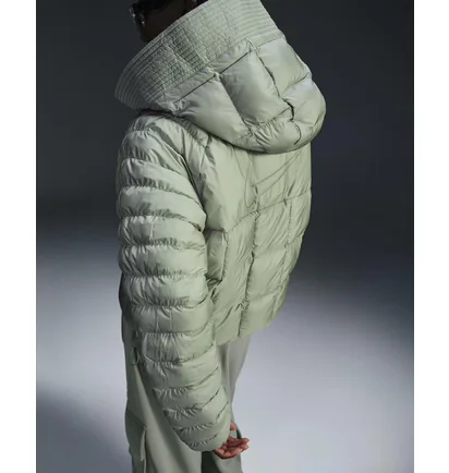 Пуховик жіночий Nike Sportswear Swoosh Puffer Primaloft®Therma-Fit Oversized Hooded Jacket Green FB8729-370