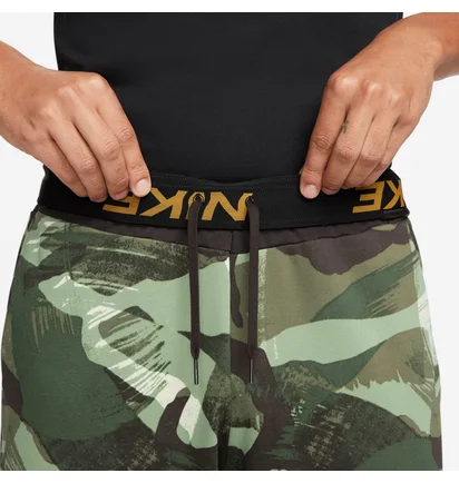 Штаны мужские Nike M Df Flc Pant Taper Camo/Green FB7081-220