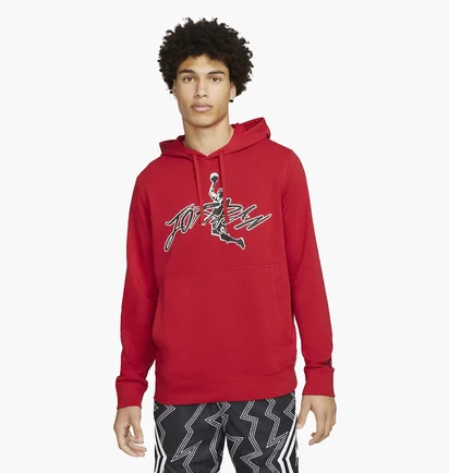 Худи мужское Air Jordan Mens French Terry Pullover Hoodie Red Dj0634-687