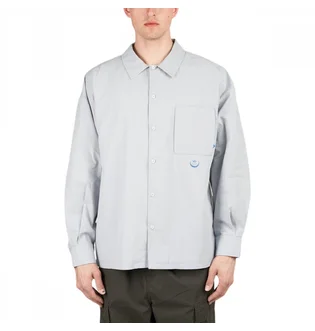 Рубашка унисекс Liberaiders Poplin Longsleeve Shirt Grey 711042201