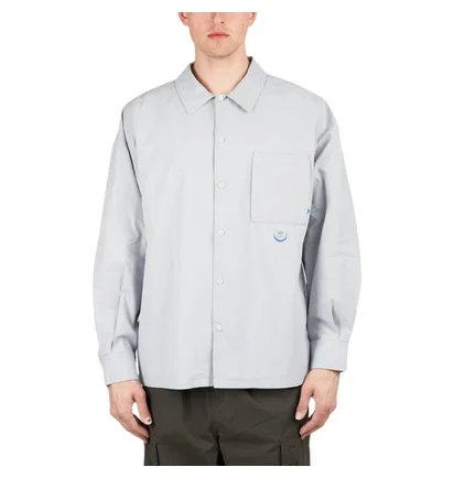 Рубашка унисекс Liberaiders Poplin Longsleeve Shirt Grey 711042201