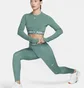 Лонгслив женский Nike Pro Dri-Fit Cropped Long-Sleeve Top Green FV5484-361
