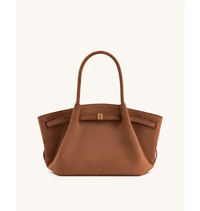 Сумка женская JW PEI Hana Medium Faux Suede Tote Bag Brown BB2024BG92777JWP